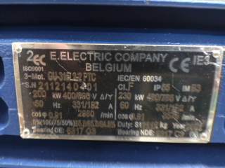 Plaque signalétique moteur 2EC
