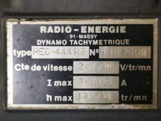 Plaquez signalétique Radio énergie tachy tacho RE0-444R2 REO-444R2 double sortie