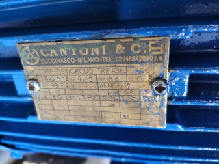 Plaque signalétique Moteur Cantoni