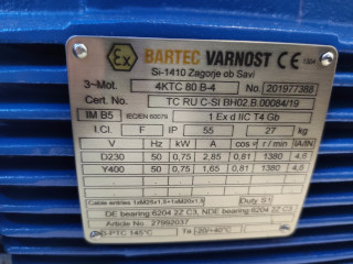 Bartec Varnost plaque signalétique nameplate